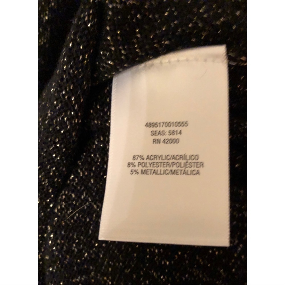 Jaclyn Smith embellished metallic sweater nwot - Picture 6 of 6